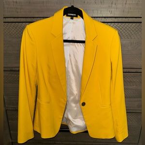 EUC Yellow Express Blazer SZ 4